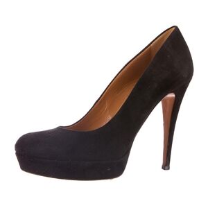Gucci Black Suede Platform Pump